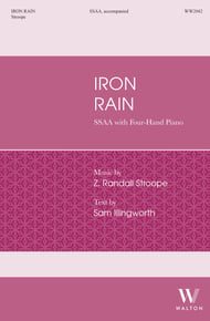 Iron Rain SSAA choral sheet music cover Thumbnail